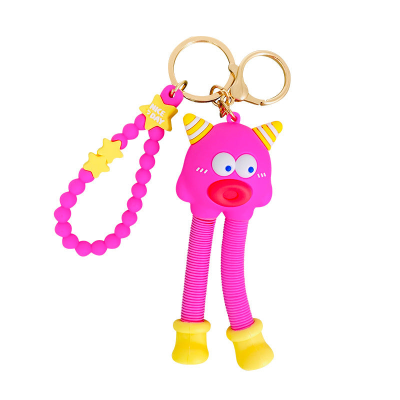 Wholesale PVC Cute Monster Car Keychain